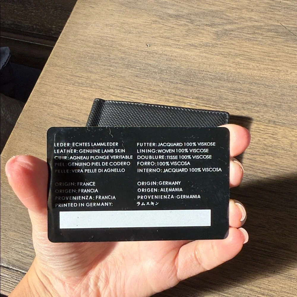 Mont Blanc Black Textured Money Clip